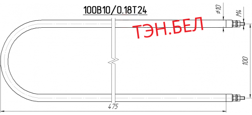 ТЭН ДЛЯ ПОИЛКИ 160..180Вт 24В