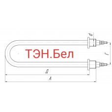 ТЭН водяной 3,15 квт.Тип ТЭН-80А13/3,15Р220