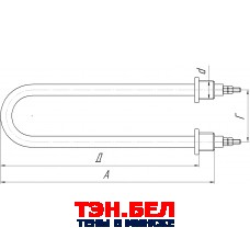 ТЭН 78.02.000 (2,0 кВт.) для ГК-100-3М, ДЭ-60