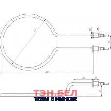 ТЭН для дымогенератора, для розжига опилок под заказ 